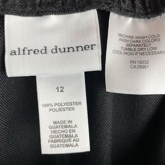 NWT Alfred Dunner Black Midi Skirt Size 12 - Picture 8 of 8